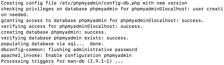 Installing phpMyAdmin and adding password authentication to MySQL on Ubuntu