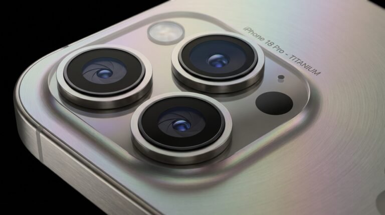 Conceptual design of the iPhone 18 Pro camera system